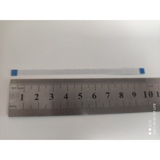Cablu panglica AWM 20624 80C 60V VW-1, 0.5mm latime intre pini, 8 pini fata fata, 10cm lungime