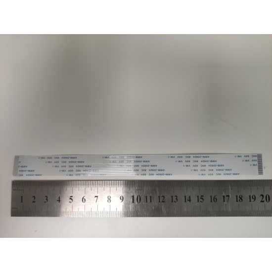 Cablu panglica AWM 20632 80C 60V VW-1, 0.5mm latime intre pini, 32 pini fata fata, 20cm lungime