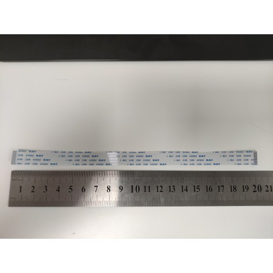 Cablu panglica AWM 20622 80C 60V VW-1, 0.5mm latime intre pini, 22 pini fata fata, 20cm lungime