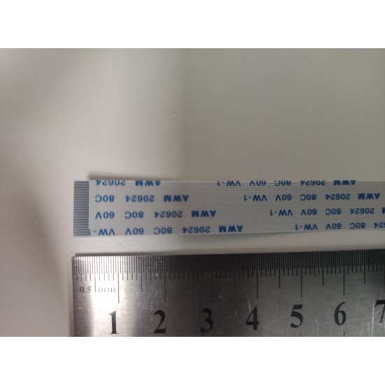 Cablu panglica AWM 20622 80C 60V VW-1, 0.5mm latime intre pini, 22 pini fata fata, 20cm lungime