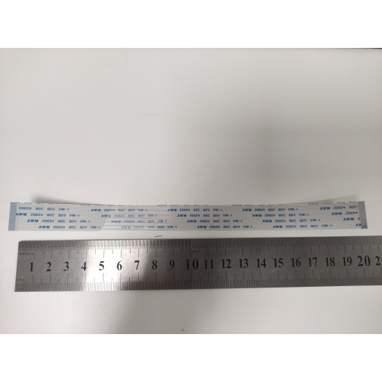 Cablu panglica AWM 20630 80C 60V VW-1, 0.5mm latime intre pini, 30 pini fata fata, 20cm lungime