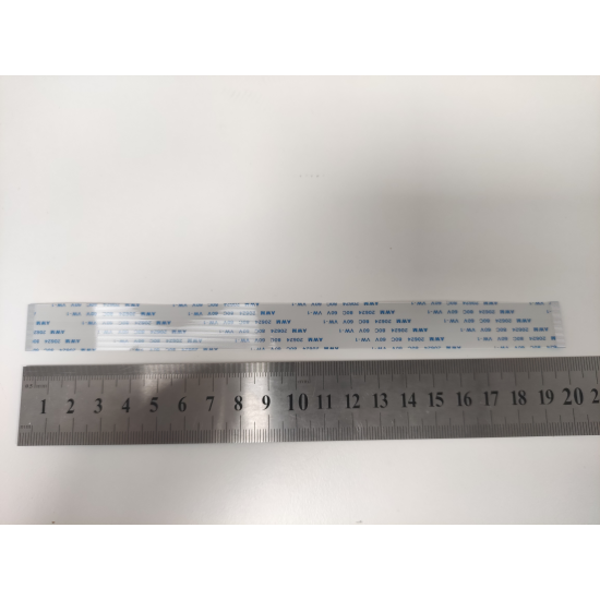 Cablu panglica AWM 20634 80C 60V VW-1, 0.5mm latime intre pini, 34 pini fata fata, 20cm lungime