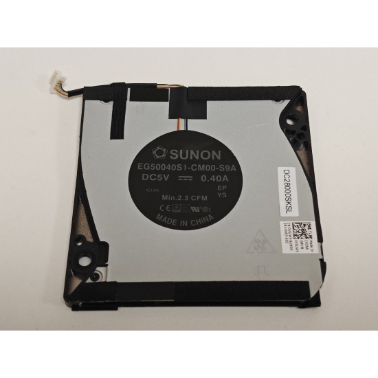 Cooler Laptop, Dell, Latitude 9430, P141G, P141G002, VGJW5, 0VGJW5, GVRHR, 0GVRHR, EG50040S1-CM00-S9A, DC28000SKSL, 5V, 0.40A