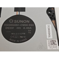 Cooler Laptop, Dell, Latitude 9430, P141G, P141G002, VGJW5, 0VGJW5, GVRHR, 0GVRHR, EG50040S1-CM00-S9A, DC28000SKSL, 5V, 0.40A