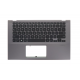 Carcasa superioara cu tastatura palmrest Laptop, Asus, VivoBook 14 X412F, X412FA, X412FAC, X412FAG, X412FJ, X412FJC, 90NB0KP2-R32UI1, 13NB0KP2AP0421, 13N1-7BA0A21, 13NB0KP0M02XII, X412UA-1G, iluminata, gri, layout US