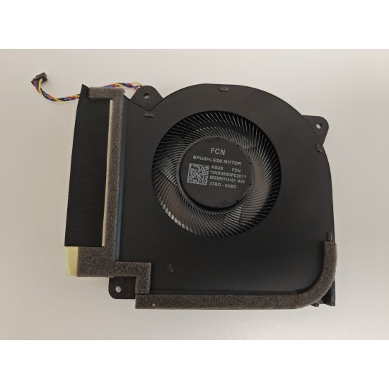 Cooler placa video Laptop Gaming, Asus, ROG Strix Scar 17 G733P, G733PY, G733PYV, G733PZ, G733PZR, 13NR0DB0P01011, 6033B0126201, DFSCL42P06593J-FQTH, 12V, 0.6A, GPU
