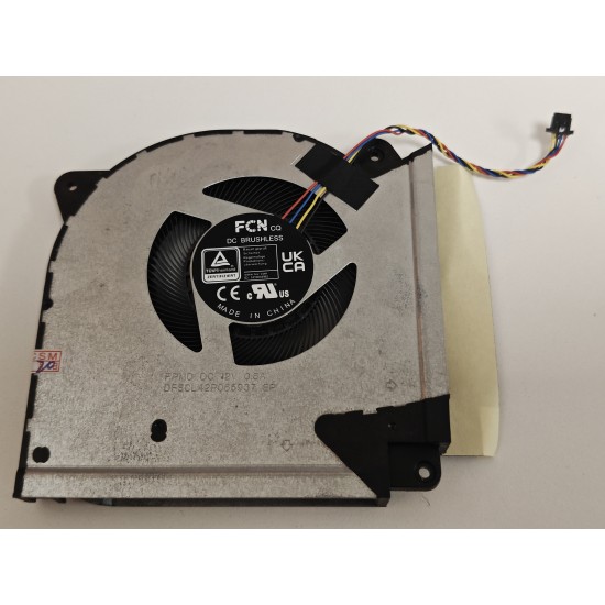 Cooler placa video Laptop Gaming, Asus, ROG Strix Scar 17 G733P, G733PY, G733PYV, G733PZ, G733PZR, 13NR0DB0P01011, 6033B0126201, DFSCL42P06593J-FQTH, 12V, 0.6A, GPU
