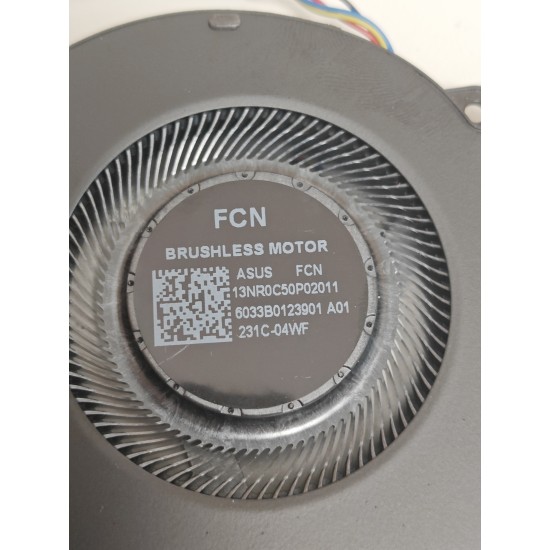 Cooler procesor Laptop Gaming, Asus, ROG Strix G17 G713P, G713PI, G713PV, G713PU, 13NR0C50P02011, DFSCL42P16593Q-FQLN, 6033B0123901, 12V, 0.60A, CPU