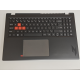 Carcasa superioara cu tastatura palmrest Laptop Gaming, Acer, Nitro Lite 16 NL16-71G, 6B.D6ZN8.001, HQ269010009Z05, HL6807CC00000, HQ2520101HCD0, iluminata, neagra, layout US