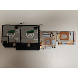 Set coolere Laptop, Dell, Precision 7670, P114F, P114F001, discret graphics, 4YGRP 04YGRP, DV704, 0DV704, AT3MM008ZCL, EG75070S1-C730-S9A, DC28000Y3SL, 5V ,0.42A