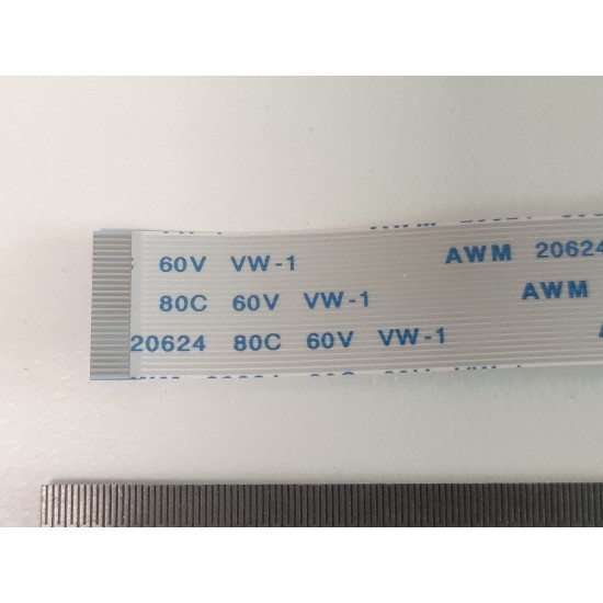 Cablu panglica AWM 20624 80C 60V VW-1, 0.5mm latime intre pini, 24 pini fata fata, 20cm lungime