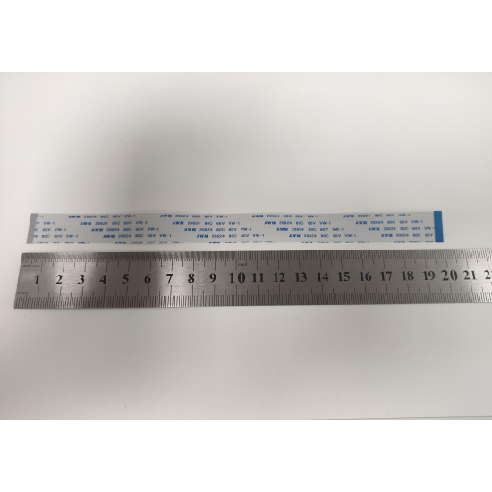 Cablu panglica AWM 20634 80C 60V VW-1, 0.5mm latime intre pini, 30 pini fata verso, 20cm lungime
