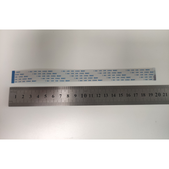 Cablu panglica AWM 20634 80C 60V VW-1, 0.5mm latime intre pini, 34 pini fata verso, 20cm lungime