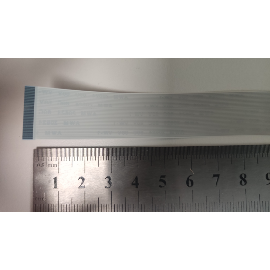 Cablu panglica AWM 20634 80C 60V VW-1, 0.5mm latime intre pini, 34 pini fata verso, 20cm lungime
