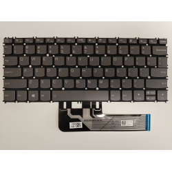 Tastatura Laptop, Lenovo, Yoga Slim 7 Carbon 13ITL5 Type 82EV, iluminata, gri, layout US