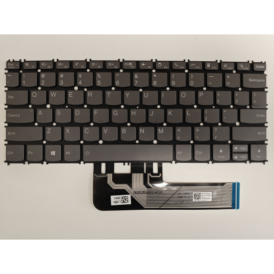 Tastatura Laptop, Lenovo, Yoga Slim 7 Carbon 13ITL5 Type 82EV, iluminata, gri, layout US