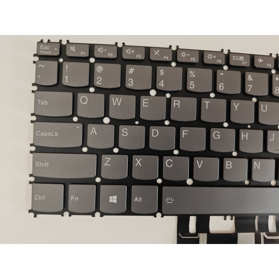 Tastatura Laptop, Lenovo, Yoga Slim 7 Carbon 13ITL5 Type 82EV, iluminata, gri, layout US