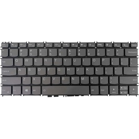 Tastatura Laptop, Lenovo, Yoga Slim 7 Carbon 13ITL5 Type 82EV, iluminata, gri, layout US