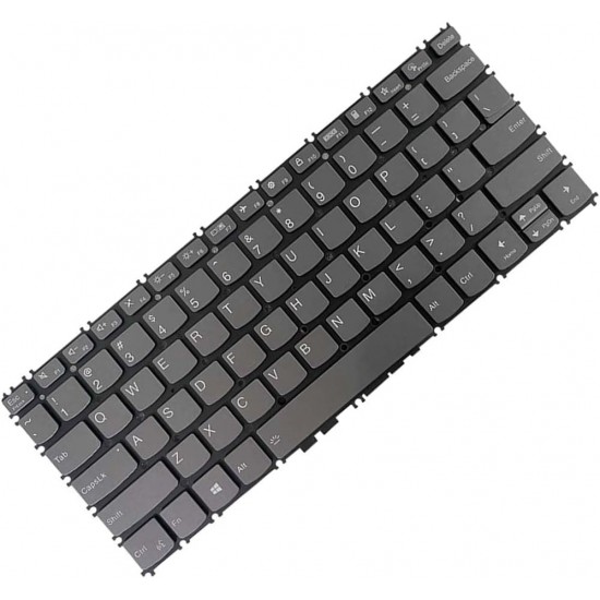 Tastatura Laptop, Lenovo, Yoga Slim 7 Carbon 13ITL5 Type 82EV, iluminata, gri, layout US
