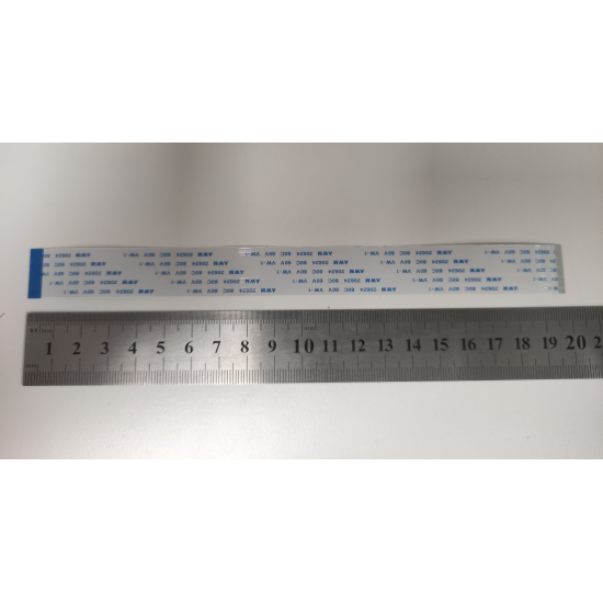 Cablu panglica AWM 20634 80C 60V VW-1, 0.5mm latime intre pini, 36 pini fata verso, 20cm lungime