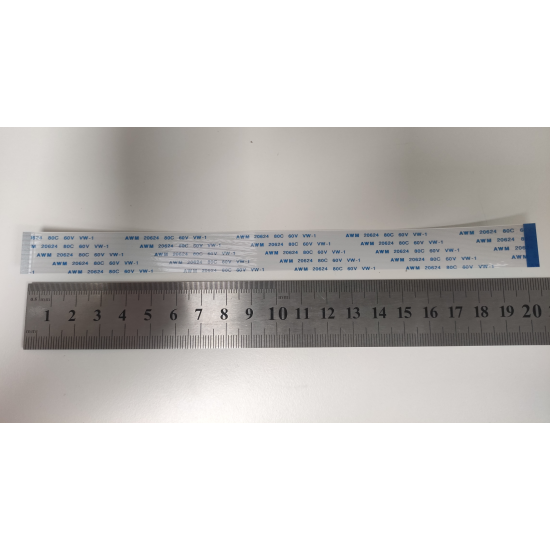 Cablu panglica AWM 20634 80C 60V VW-1, 0.5mm latime intre pini, 32 pini fata verso, 20cm lungime