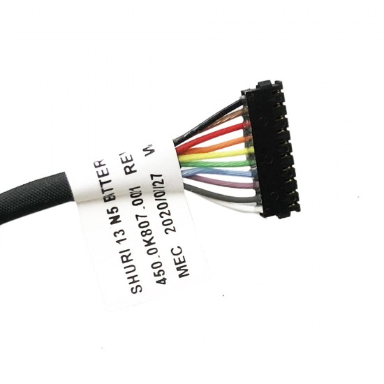 Cablu conectare baterie Laptop, Dell, Inspiron 14 7300, P122G, P122G001, 9RTK8, 09RTK8, 0725Y, 00725Y, 450.0KV04.0011, 450.0K807.0021, SHURI 13 N5 BATTERY CABLE