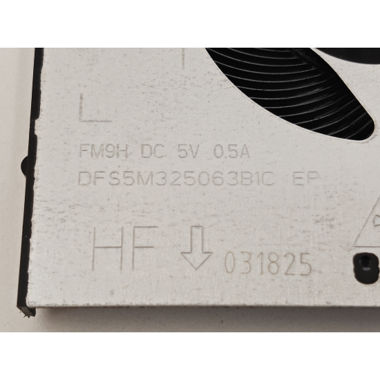 Set coolere Laptop, Lenovo, Legion 5-15IMH6 Type 82NL, 5H40S20385, DFS5M325063B1C-FM9H, DC28000FAF0, DFS5K323161A1C-FM9J, DC28000FBF1, 5V, 0.5A