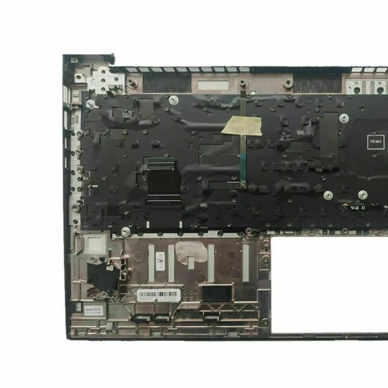 Carcasa superioara cu tastatura palmrest Laptop, HP, M35816-001, M35816-B31, M35848-001, M07491-B31, M07491-001, M07492-001, M35817-B31, M35817-001, 6070B1843801, 6070B1707401, iluminata, argintie, layout US