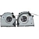 Set coolere Laptop Gaming, Dell, G3 17 3779, P35E, P35E003, 0GWMFV, GWMFV, 0TJHF2, TJHF2, DFS551205ML0T-FKB7, DC28000KVF0, DFS481105F20T-FKB6, DC28000KUF0, 5V, 0.50A