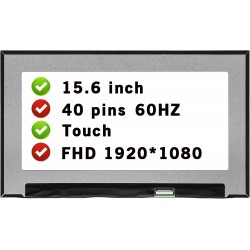 Display Laptop, Dell, Precision 3591, P127F, P127F004, XV6R6, 0XV6R6, NV156FHM-T0C, 15.6 inch, FHD, 1920x1080, IPS, Slim, On Cell touch, 60Hz, 40 pini, SH