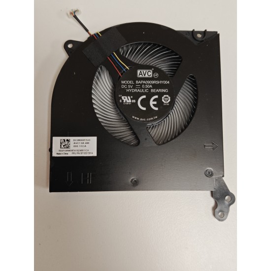Set coolere Laptop Gaming, Lenovo, Legion 5-15IMH6 Type 82NL, 5F10S13914, 5F10S13916, BAPA0909R5HY004, BAPA0909R5HY005, DC28000FAV0, DC28000FCV2, 5V, 0.50A