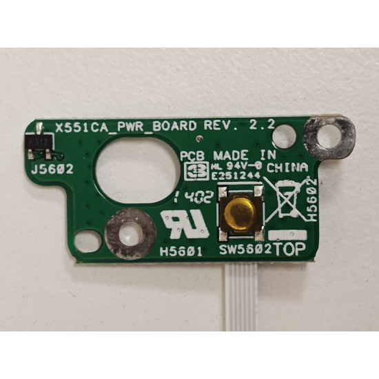 Modul buton pornire cu cablu flex Laptop, Asus, D550C, D550CA, 60NB0340-PS1040, 34XJCP80000