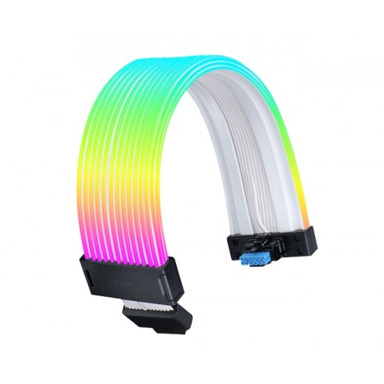 Lian Li Strimer Wireless extensie cablu RGB pentru placa video GPU cu 16-12 pini (12+4 pini), 34cm, accesorii incluse