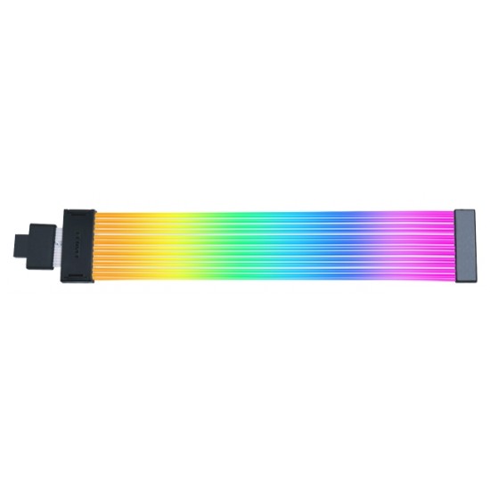 Lian Li Strimer Wireless extensie cablu RGB pentru placa video GPU cu 16-12 pini (12+4 pini), 34cm, accesorii incluse
