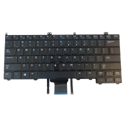 Tastatura Laptop, Dell, Latitude E7740, P40G, P40G001, 8PP00, 08PP00, iluminata, neagra, layout US
