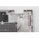 Carcasa inferioara bottom case Laptop, Lenovo, Flex-15IML Type 81XH, 5CB0S17571, AP2G9000310, argintie