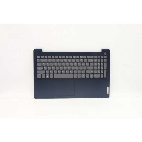 Carcasa cu tastatura palmrest Laptop, Lenovo, IdeaPad 3-15ADA6 Type 82KR, 5CB1B60432, AP21P000640, iluminata, Abyss Blue, layout US