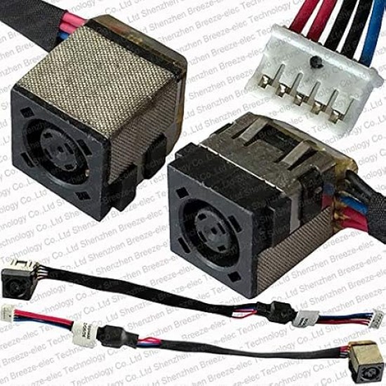 Mufa alimentare Laptop, Dell, Latitude E5530, P28G0, P28G001, 171XT, 0171XT, DC30100H100, QXW10 DC IN JACK, 16.5cm