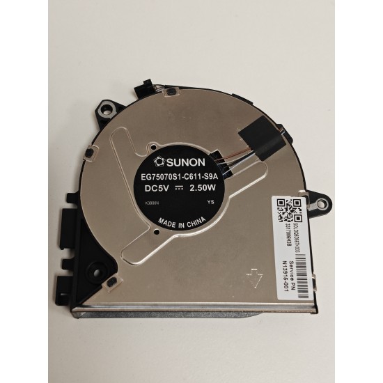 Set coolere Laptop, HP, Zbook Power 15 G10, HSN-Q36C, N13914-001, N13915-001, N32583-001, EG75070S1-C601-S9A, EG75070S1-C611-S9A, SOLDQ5D577K010, SOLDQ5D567K003, 5V, 2.50W
