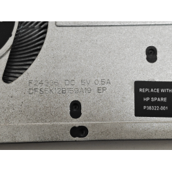 Cooler Laptop, HP, OmniBook 5 Flip 14-FP, TPN-W169, P35322-001, DFS5K12B159A19, F24336, 5V, 0.5A