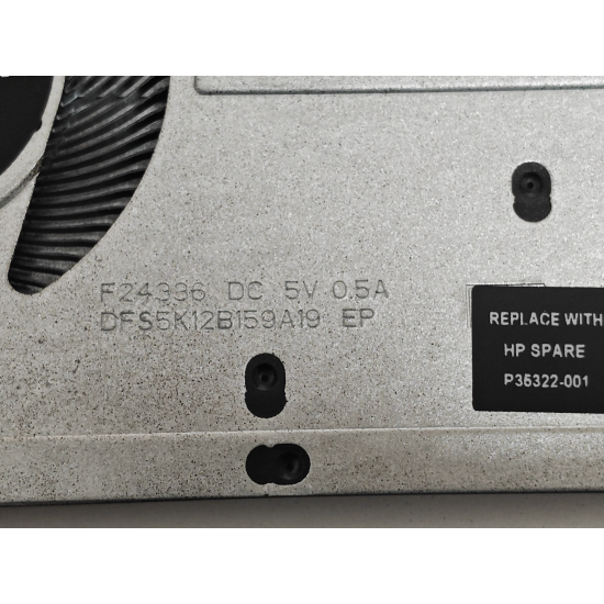 Cooler Laptop, HP, OmniBook 5 Flip 14-FP, TPN-W169, P35322-001, DFS5K12B159A19, F24336, 5V, 0.5A