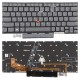 Tastatura Laptop, Lenovo, ThinkPad X1 Yoga 8th Type 21HQ, 21HR, iluminata, gri, layout US