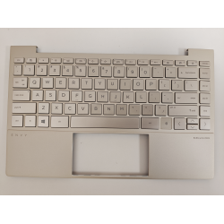 Carcasa superioara cu tastatura palmrest Laptop, HP, Envy 13-BA, 13T-BA, TPN-C145, L96803-B001, L96803-B31, AM2V5000540, AM2V5000A00, iluminata, aurie, layout US
