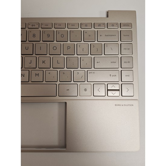 Carcasa superioara cu tastatura palmrest Laptop, HP, Envy 13-BA, 13T-BA, TPN-C145, L96803-B001, L96803-B31, AM2V5000540, AM2V5000A00, iluminata, aurie, layout US