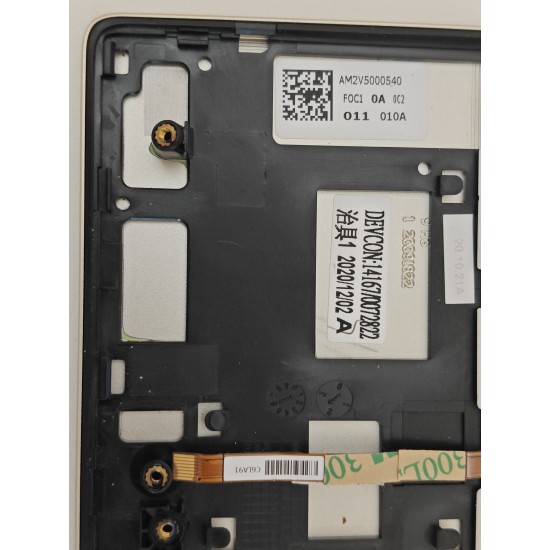 Carcasa superioara cu tastatura palmrest Laptop, HP, Envy 13-BA, 13T-BA, TPN-C145, L96803-B001, L96803-B31, AM2V5000540, AM2V5000A00, iluminata, aurie, layout US