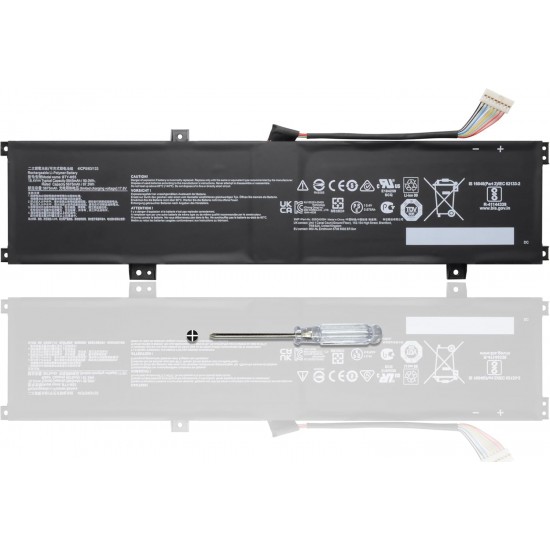 Baterie Laptop Gaming, MSI, Crosshair 15 A12UGZK, A12UGSZK, B12UEZ, B12UGZ, B12UGSZ, MS-1583, 4ICP5/63/133, BTY-M55, 5845mAh, 90Wh