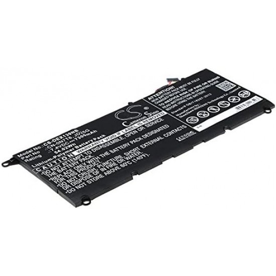 Baterie compatibila Laptop, Dell, XPS 13 9350, P54G, P54G002, CS-DEX139NB, CN-0N7T6, JD25G, 7.4V, 7300mAh, 54.02Wh
