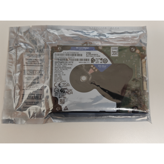 Hard Disk (HDD) Western Digital (WD), 2TB, Sata 3, 128MB, 5400RPM, 6Gb/s,  2.5inch, WD20SPZX, WD20SPZX-00UA7T0, Laptop/Desktop/Consola/PS3/PS4