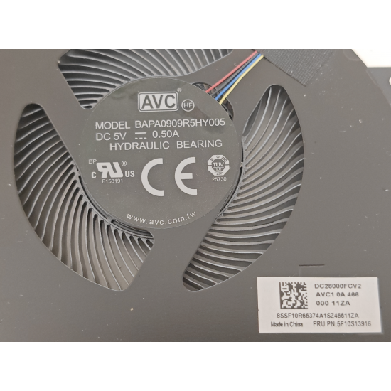Set coolere Laptop Gaming, Lenovo, Legion 5 BAPA0909R5HY006, BAPA0909R5HY007, 065-00-Z-09B-0B4E, 064-00-Z-0AT-032B, 5V, 0.50A
