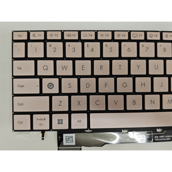 Tastatura Laptop, Asus, VivoBook S14 S3407Q, S3407QA, iluminata, roz aurie, layout US